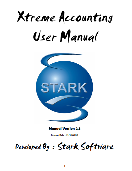 Xtreme Accounting Detailed User Manual